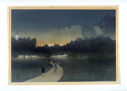 Toshio: View of Buckingham Palace, London, seen from the Ritz Hotel - Legion of Honor