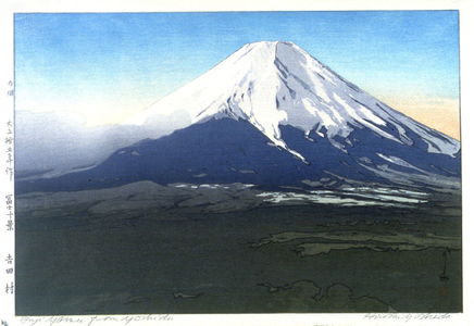 吉田博: Mount Fuji from Yoshida - Legion of Honor