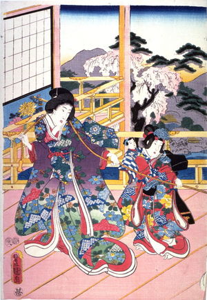 Utagawa Kunisada: Azuma genji osana asobi no zu - Legion of Honor