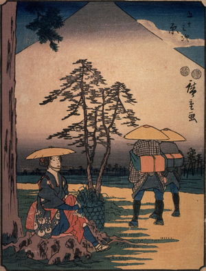 Utagawa Hiroshige: Hara, no. 14 from a series of Fifty-three Stations of the Tokaido (Gojusantsugi) - Legion of Honor