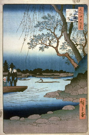 歌川広重: Ommayagashi, no. 105 in the series One Hundred Views of Famous Places in Edo (Meisho edo hyakkei) - Legion of Honor