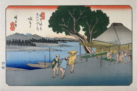 Utagawa Hiroshige: Shionata, pl. 24 from a facsimile edition of Sixty-nine Stations of the Kiso Highway (Kisokaido rokujukyu tsui) - Legion of Honor