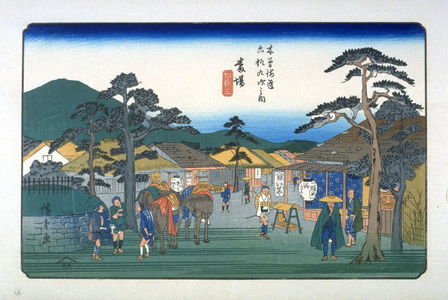 Utagawa Hiroshige: Bamba, pl.63 from a facsimile edition of Sixty-nine Stations of the Kiso Highway (Kisokaido rokujukyu tsui) - Legion of Honor