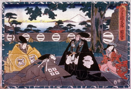 Utagawa Kunikiyo II: Act 1 from the Storehouse of Loyalty (Chushingura) (first image from a complete set of twelve) - Legion of Honor