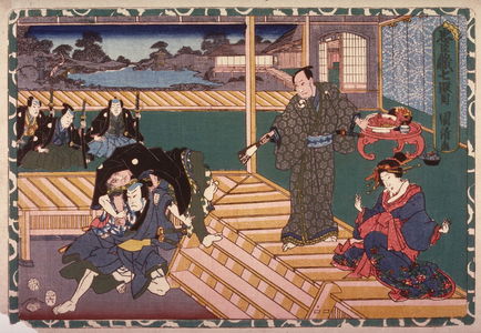Utagawa Kunikiyo II: Act 7 from the Storehouse of Loyalty (Chushingura) (seventh image from a complete set of twelve) - Legion of Honor