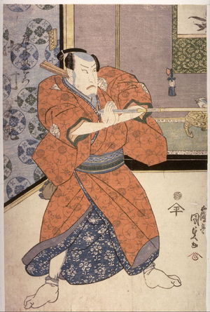 歌川国貞: Mimasu Gennosuka and Nikamura Utaemon IV as Konda Naika and AKaraki Masaemon in Igagoe norikaka kajysa - Legion of Honor