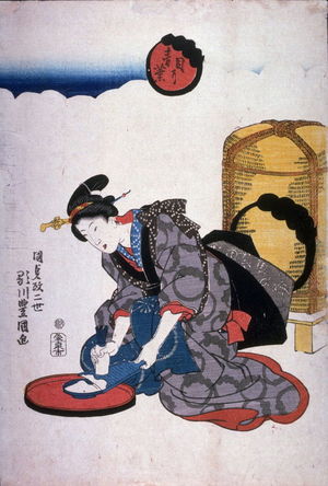 Japanese Print "Me ni aoba" by Utagawa Kunisada, 歌川国貞 (Utagawa Kunisada)