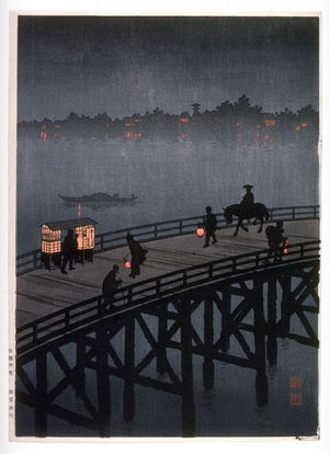古峰: Night view of Ohashi Bridge - Legion of Honor