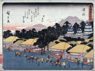 Utagawa Hiroshige: Hamamatsu, no. 30 from a series of Fifty-three Stations of the Tokaido (Tokaido gojusantsugi) - Legion of Honor