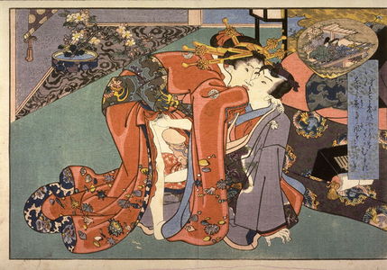 Utagawa Kunisada, 歌川国貞 (Utagawa Kunisada)による浮世絵「Hana no en」