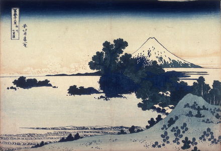 Katsushika Hokusai: Fuji from the Shichirigahama Beach in Sagami Province, from the series Thirty-Six Views of Mount Fuji - Legion of Honor