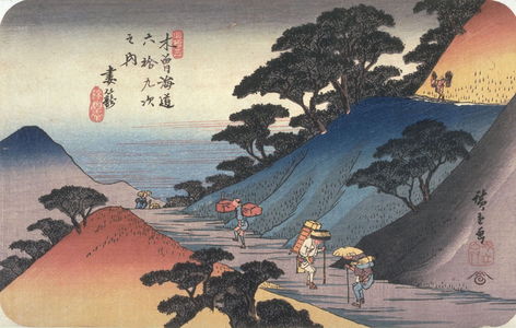 Utagawa Hiroshige: Tsumagome, no. 43 from the series Sixty-nine Stations of the Kisokaido - Legion of Honor