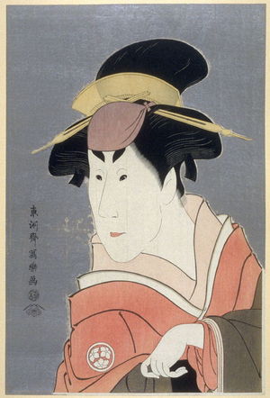 Toshusai Sharaku: The Actor Osagawa Tsuneyo II, plate 16 from the portfolio Sharaku, Vol. 1 (Tokyo: Adachi Colour Print Studio, 1940) - Legion of Honor