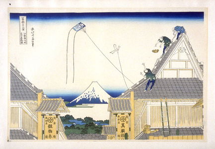 葛飾北斎: Mitsui Mise - from 36 Views of Fuji - Legion of Honor