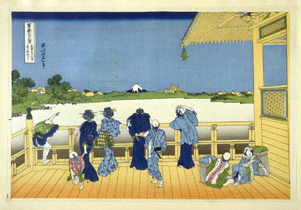 Katsushika Hokusai: Gohyaku Rakanji - from 36 Views of Fuji - Legion of Honor