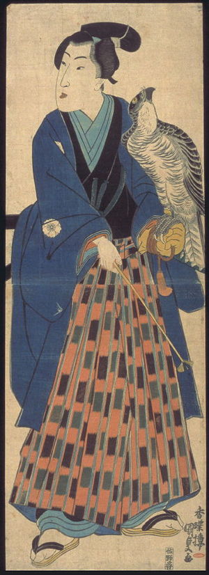 Utagawa Kunisada: Youth with Falcon - Legion of Honor