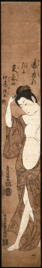 鳥居清満: Woman in Loose Bath Wrapper - Legion of Honor