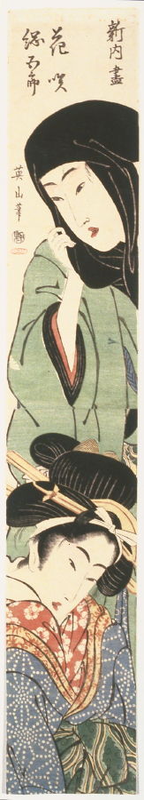 Kikugawa Eizan: The Lovers Tsunagoro and Hanasaki, from the series Shinnai Performances ( Shinnai zukushi ) - Legion of Honor