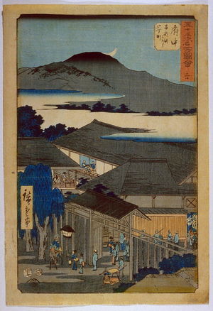 歌川広重: Fuchu, no. 20 from the series Famous Places near the Fifty-three Stations of the Tokaido (Gojusantsugi meisho zue) - Legion of Honor