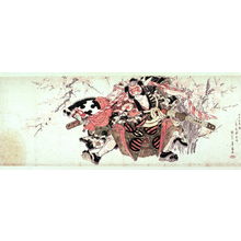 Utagawa Toyohiro: [Asiana dancing with a hobby horse] - Legion of Honor