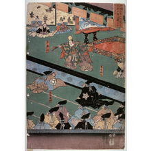 Utagawa Kuniyoshi: Right panel of a triptych (theater scene) - Legion of Honor