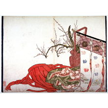 Unknown: Untitled proof before text for a Shijo surimono related to the Sawamura Clan of Kabuki Actors - Legion of Honor