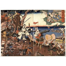 芳藤: Kachikachi Mountain: A Folk Tale of Loyalty and Filial Devotion ()Chuko mukashibanashi kachikachiyama) - Legion of Honor