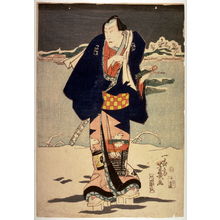 Ichi Yoshichika: [Actor as a samurai standing in the snow] - Legion of Honor