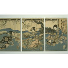 Japanese Print "Three Women Reading" by Utagawa Kunisada, 歌川国貞 (Utagawa Kunisada)