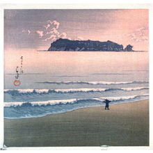 Japanese Print "Shichirigahama(?) (Seven-ri Beach)" by Kawase Hasui, 川瀬巴水 (Kawase Hasui)