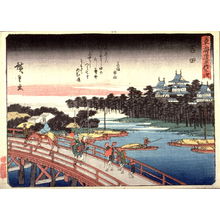 Utagawa Hiroshige: Yoshida, no. 35 from a series of Fifty-three Stations of the Tokaido (Tokaido gojusantsugi) - Legion of Honor