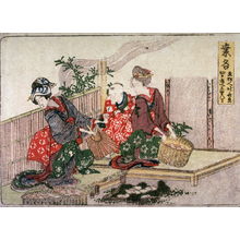 葛飾北斎: Kuwana,no.48 from an untitled Tokaido series (reissue of Hokusai's Tokaido series for poetry circle of Okazaki)Keiko Keyes recommended light restriction: No - Legion of Honor