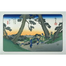 Utagawa Hiroshige: Hosokute, pl.49 from a facsimile edition of Sixty-nine Stations of the Kiso Highway (Kisokaido rokujukyu tsui) - Legion of Honor