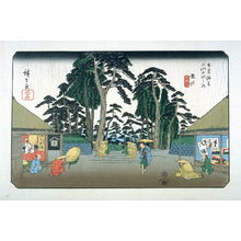 Utagawa Hiroshige: Tarui, pl. 58 from a facsimile edition of Sixty-nine Stations of the Kiso Highway (Kisokaido rokujukyu tsui) - Legion of Honor
