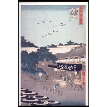 Utagawa Hiroshige: The Yamashita District of Ueno (Ueno yamashita), no. 12 from the series One Hundred Views of Famous Places in Edo (Meisho edo hyakkei) - Legion of Honor