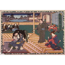 Utagawa Kunikiyo II: Act 7 from the Storehouse of Loyalty (Chushingura) (seventh image from a complete set of twelve) - Legion of Honor