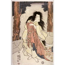 Utagawa Kunisada: Onoe Kikugoro III as the ghost of the courtier Shin'in - Legion of Honor