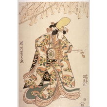 Utagawa Kunisada: Segawa Kikunojo V as the temple dancer in the play Dojoji - Legion of Honor