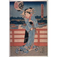 Utagawa Kunisada: The courtesan Hisanosuka of Manjiya - Legion of Honor