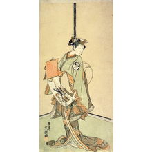 Ippitsusai Buncho: The actor Segawa Kikunojo II Holding a Handscroll Depicting the Gate to a Chinese City or PalaceKeiko Keyes recommended light restriction: Yes - Legion of Honor