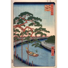 歌川広重: Five Pines on the Konagi River (Konagigawa gohonmatsu), no. 97 in the series One Hundred Views of Famous Places in Edo (Meisho edo hyakkei) - Legion of Honor