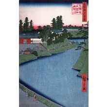 Utagawa Hiroshige: Kojimachi and the Benkei Canal at Soto Sakurada (Soto sakurada benkeibori kojimachi), no. 66 from the series One Hundred Views of Famous Places in Edo (Meisho edo hyakkei) - Legion of Honor