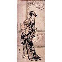 勝川春好: Unidentified Actor, probably as Tonase in Act 9 of Chushingura, panel of a polyptych - Legion of Honor