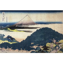 Katsushika Hokusai: Fuji from the Cushion Pine Tree at Aoyama, from the series Thirty-Six Views of Mount Fuji - Legion of Honor