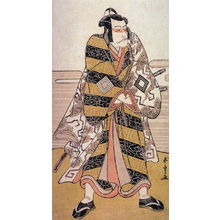勝川春章: Ichikawa Danjuro V as Fuwa Banzaemon, panel of a polyptych - Legion of Honor