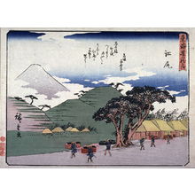 歌川広重: Ejiri, no. 19 from a series of Fifty-three Stations of the Tokaido (Tokaido gojusantsugi) - Legion of Honor