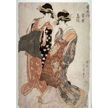 喜多川歌麿: Sugawara and Masunaji of Tsuruya from an untitled series of double portraits of courtesans - Legion of Honor