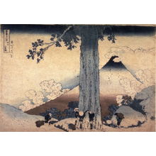 Katsushika Hokusai: Fuji from Mishima Pass in Kai Province ( Koshu mishimagoe), from the series Thirty-six Views of Mt. Fuji (Fugaku sanjurokkei) - Legion of Honor