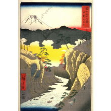 Utagawa Hiroshige: Inume Pass in Kai Province (Kai inumetoge), from the seriesThirty-six Views of Mt. Fuji (Fuji sanjurokkei) - Legion of Honor
