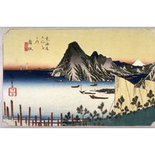Utagawa Hiroshige: The Imagiri Promontory near Maisaka (Maisaka imagiri shinkei), no. 31 from the series Fifty-three Stations of the Tokaido (Tokaido gosantsugi no uchi) - Legion of Honor